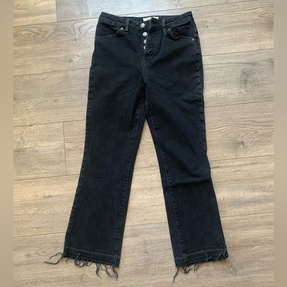 We The Free high rise button fly cropped flare Jeans size 26 - Picture 1 of 4